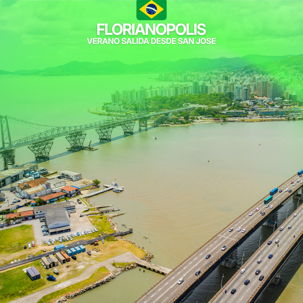 ¡Disfruta el Verano en Florianópolis con Cuatro Hojas Viajes! 8 días en bus semi-cama, 5 noches en Hotel Varadero con desayuno, 7 comidas incluidas, paseo en Scuna, tour por el Centro y excursión a Guarda do Embaú con seguro médico. Salidas desde San José. ¡Asegura tu lugar para las vacaciones!